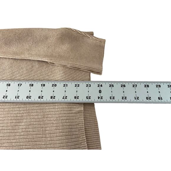 Worthington Women’s XL Pink Peach Sweater Ribbed Knit Long Sleeve Button Cuffs - Picture 5 of 11